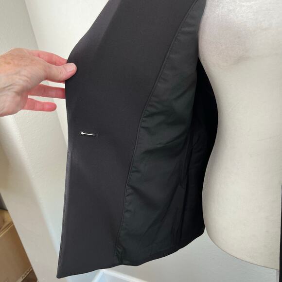 Elie Tahari Black Single Breasted One Button Peak Lapel Blazer Jacket NWT SZ 10 - Picture 6 of 14